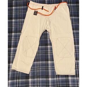 Century Spider Monkey Brazilian Jiu-Jitsu BJJ Gi Pants White Cotton Size A1